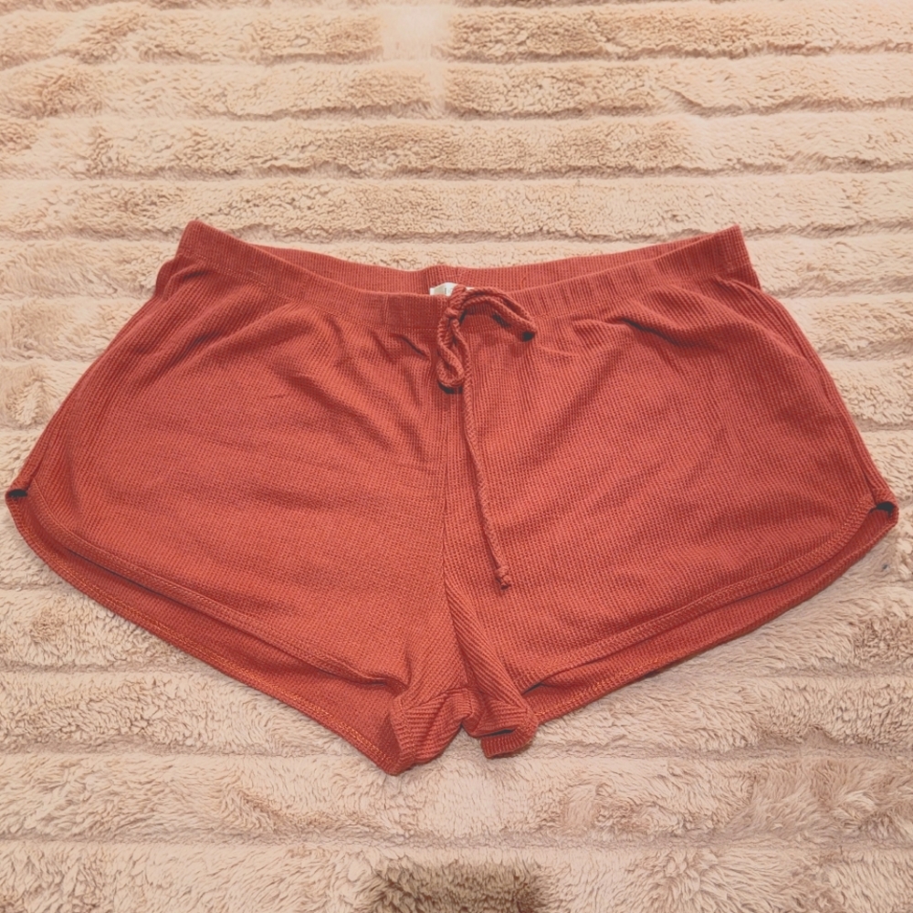 Burnt Orange Stretchy Booty Shorts